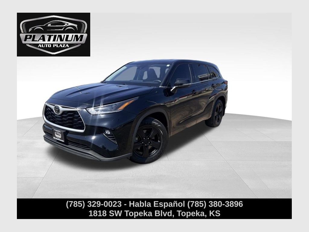 Midnight Black Metallic 2021 Toyota Highlander SUV / Crossover All-Wheel Drive 8-Speed Automatic