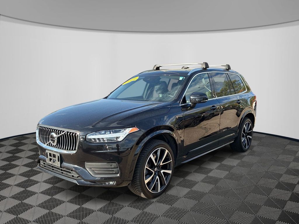 Onyx Black Metallic 2021 Volvo XC90 T6 Momentum 7-Passenger AWD SUV / Crossover All-Wheel Drive Automatic