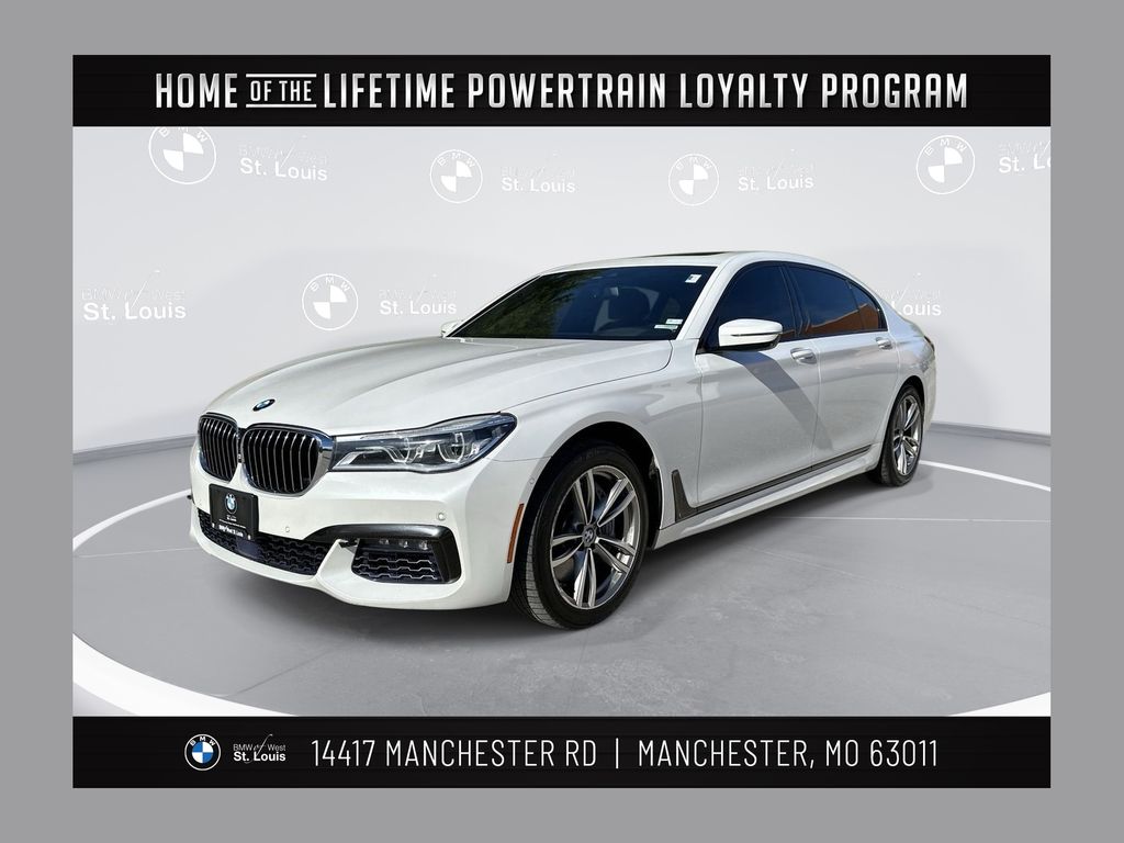 White Metallic 2016 BMW 7 Series Sedan All-Wheel Drive 8-Speed Automatic