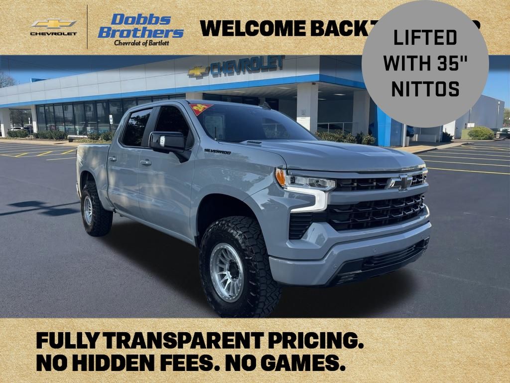 Slate Gray Metallic 2024 Chevrolet Silverado 1500 Pickup Truck Four-Wheel Drive Automatic