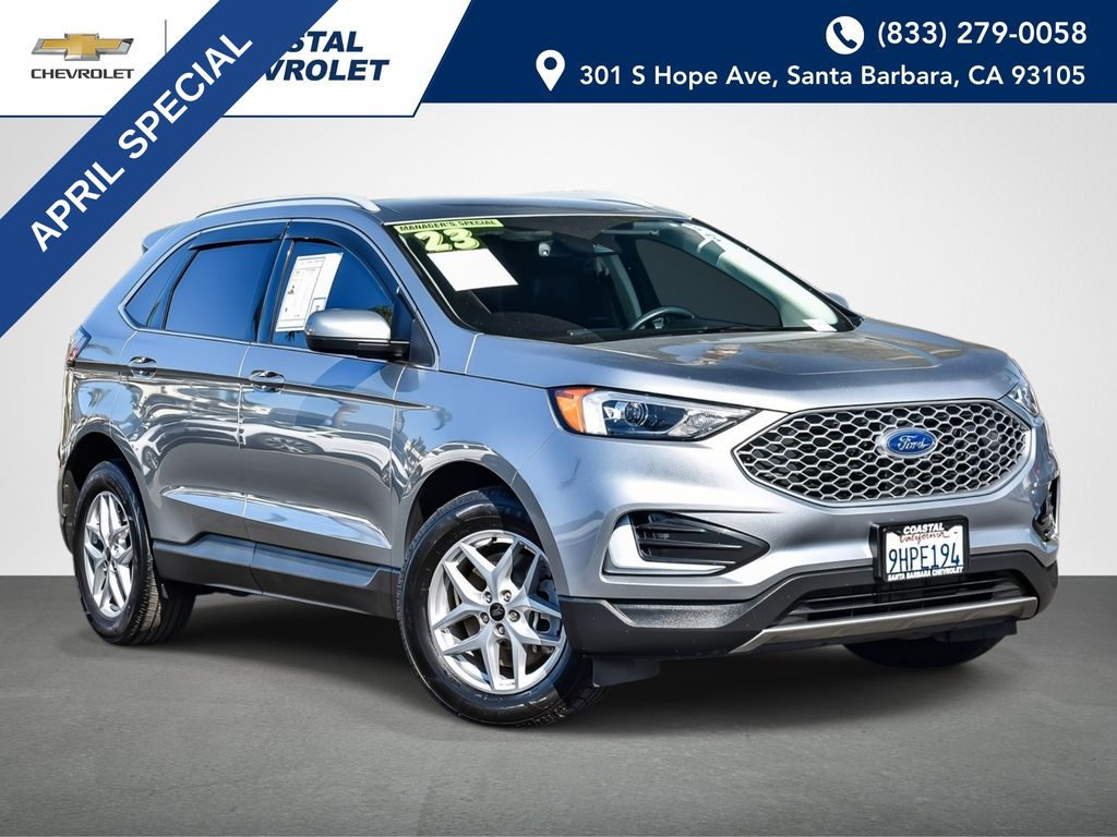 Iconic Silver Metallic 2023 Ford Edge SEL AWD SUV / Crossover All-Wheel Drive 8-Speed Automatic