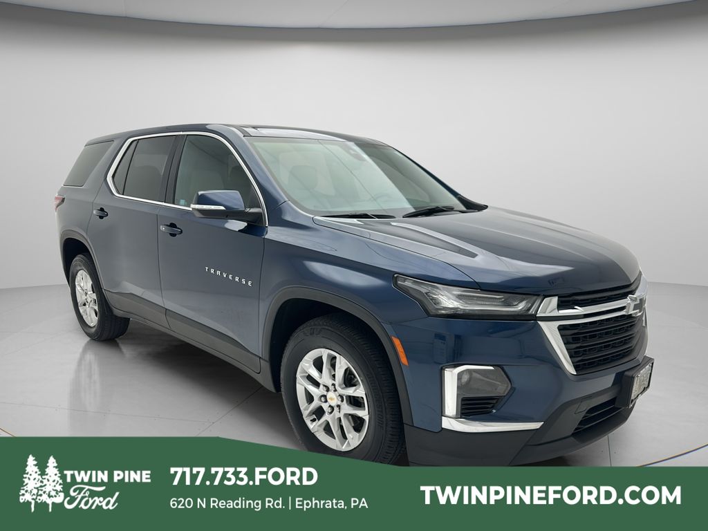Northsky Blue Metallic 2023 Chevrolet Traverse LS AWD SUV / Crossover Four-Wheel Drive Automatic