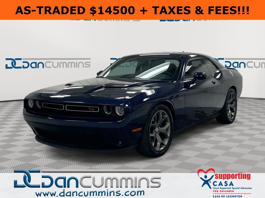 Jazz Blue Pearlcoat 2015 Dodge Challenger Coupe Rear-Wheel Drive 8-Speed Automatic