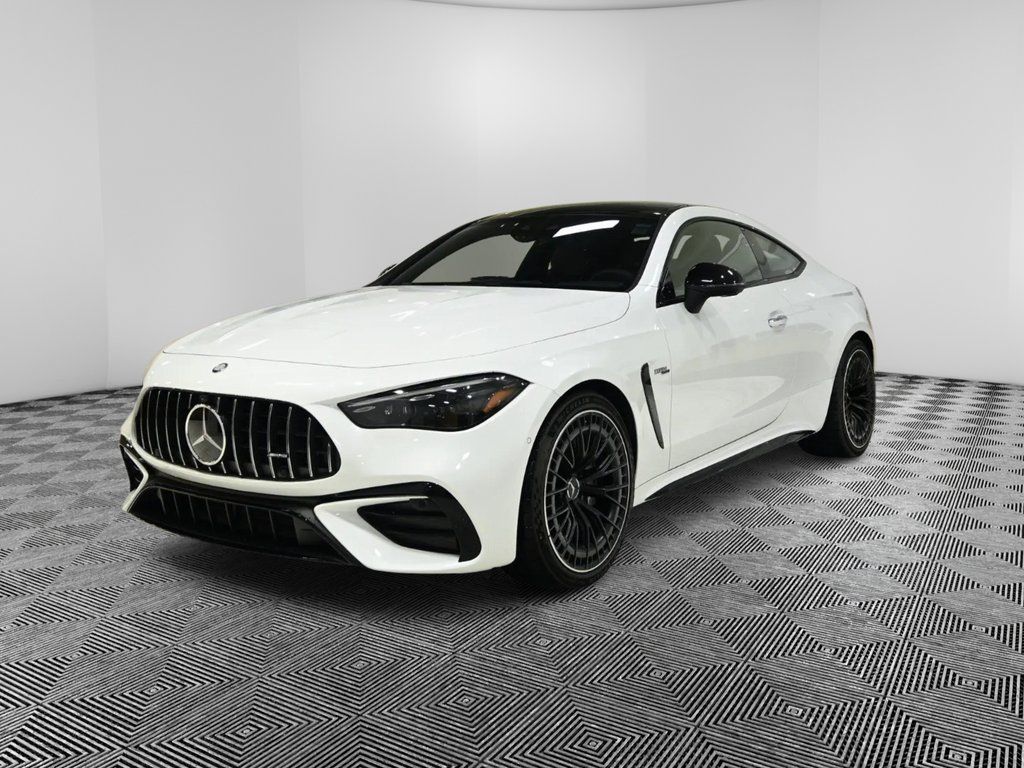 MANUFAKTUR Moonlight White Metallic 2026 Mercedes-Benz CLE AMG CLE 53 4MATIC Coupe All-Wheel Drive 9-Speed Automatic