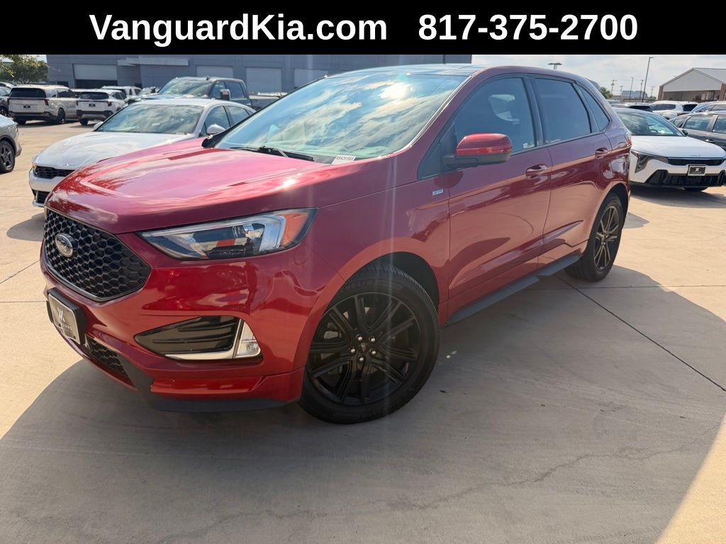Red Metallic 2022 Ford Edge ST Line AWD SUV / Crossover All-Wheel Drive 8-Speed Automatic