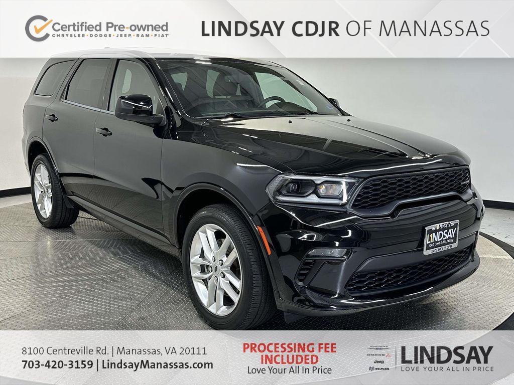 DB Black Crystal Clearcoat 2022 Dodge Durango GT AWD SUV / Crossover All-Wheel Drive 8-Speed Automatic