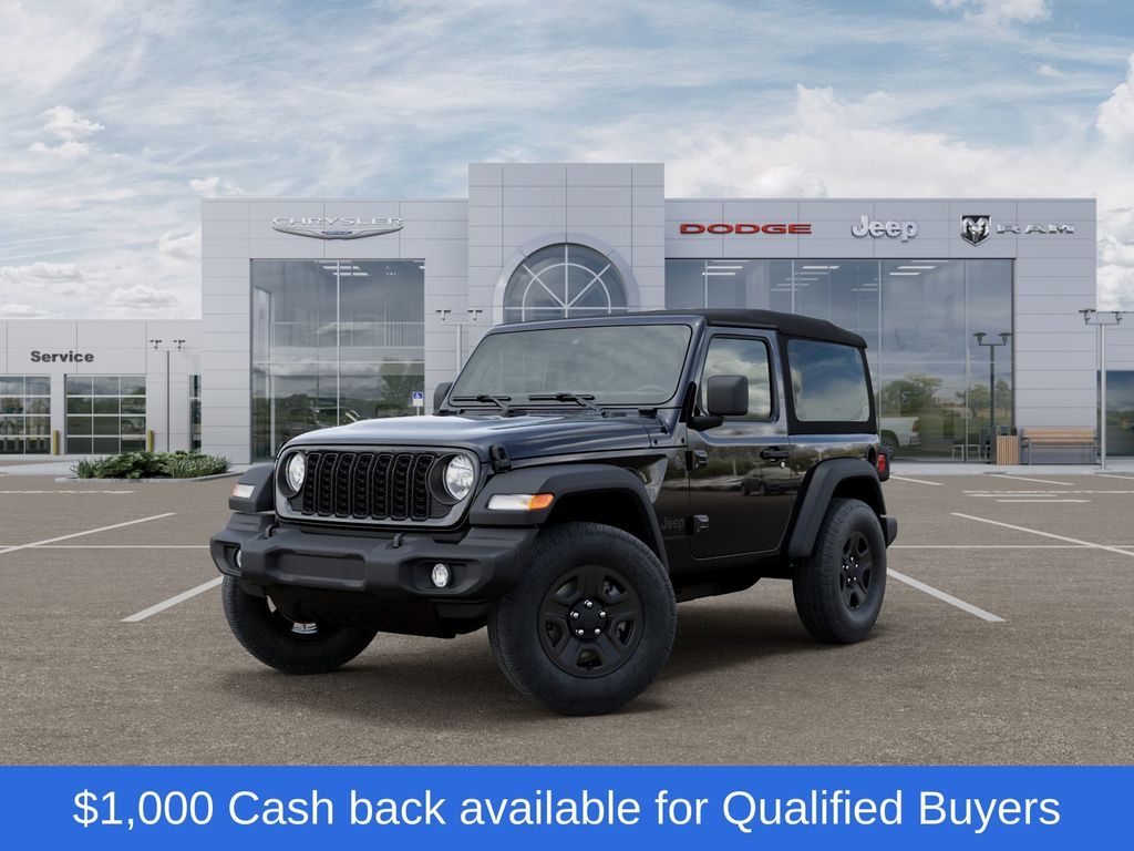 Black Clearcoat 2026 Jeep Wrangler Sport 2-Door 4WD SUV / Crossover Four-Wheel Drive 8-Speed Automatic