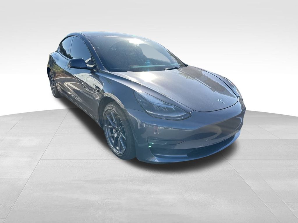 2022 Midnight Silver Metallic Tesla Model 3 Long Range AWD Sedan