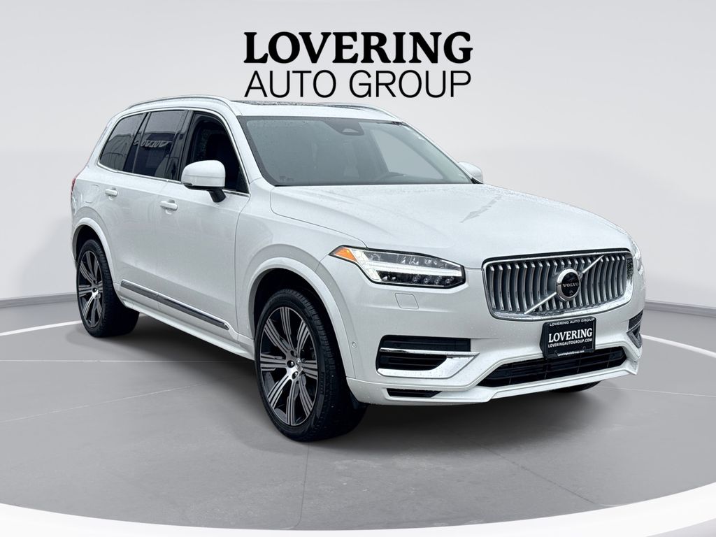 Crystal White Metallic 2025 Volvo XC90 Recharge T8 Plus Bright Theme 7-Passenger eAWD SUV / Crossover All-Wheel Drive Automatic