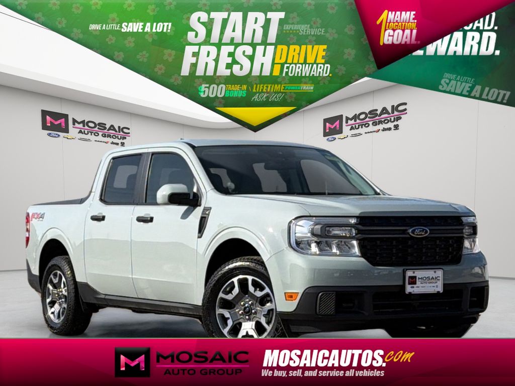 Cactus Gray 2023 Ford Maverick XLT SuperCrew AWD Pickup Truck All-Wheel Drive 8-Speed Automatic