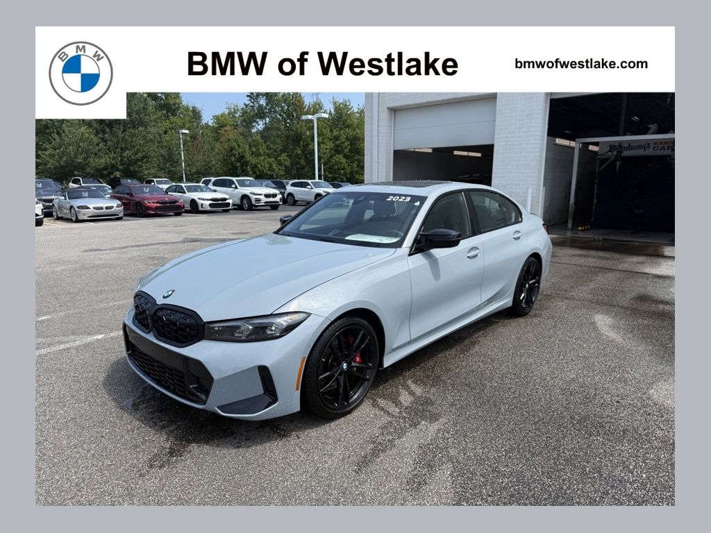 Gray Metallic 2023 BMW 3 Series Sedan All-Wheel Drive 8-Speed Automatic