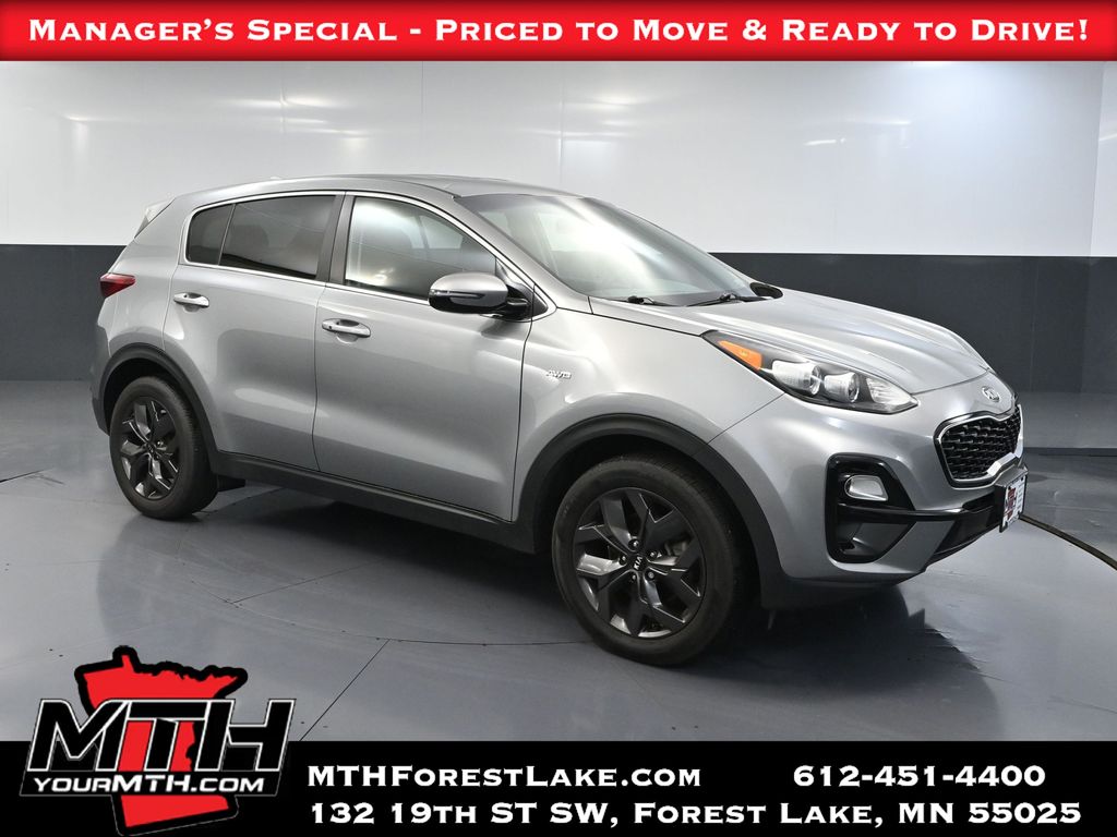 Steel Gray 2022 Kia Sportage SUV / Crossover All-Wheel Drive 6-Speed Automatic Overdrive