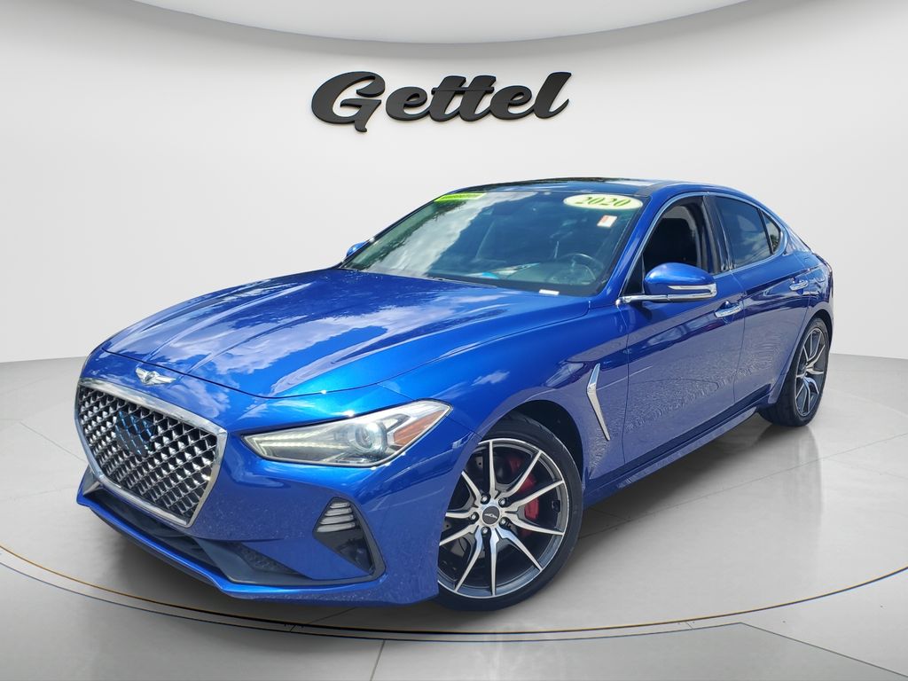 Mallorca Blue 2020 Genesis G70 Sedan Rear-Wheel Drive 8-Speed Automatic