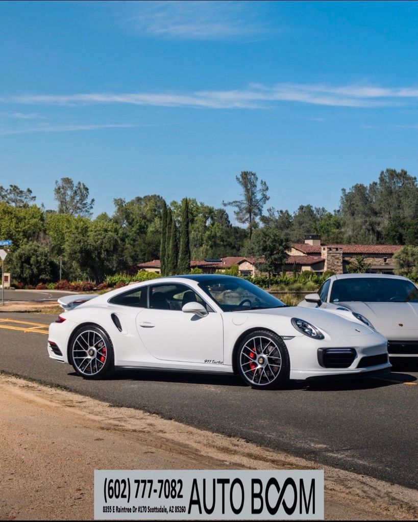 White 2019 Porsche 911 Turbo Coupe AWD Coupe All-Wheel Drive 7-Speed Automatic