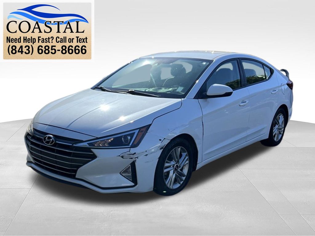 2020 Hyundai Elantra SEL White at Stokes Honda North
