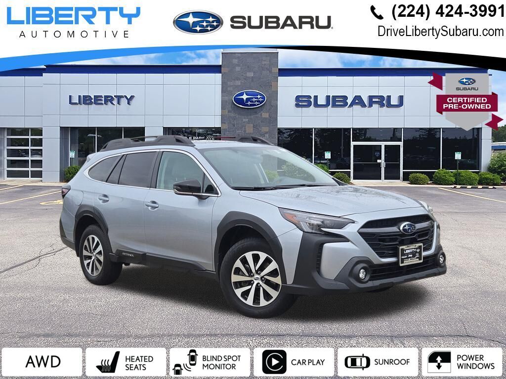 Ice Silver Metallic 2025 Subaru Outback Premium AWD SUV / Crossover All-Wheel Drive Continuously Variable Transmission