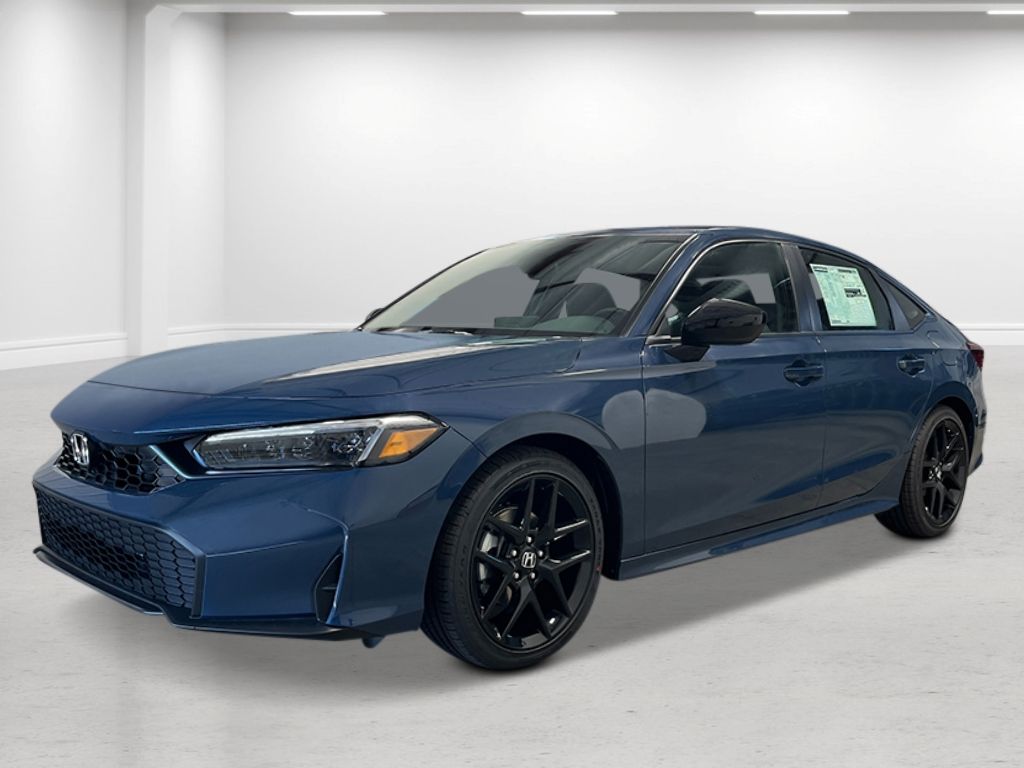 Blue Lagoon Pearl 2026 Honda Civic Sedan Front-Wheel Drive Continuously Variable Transmission