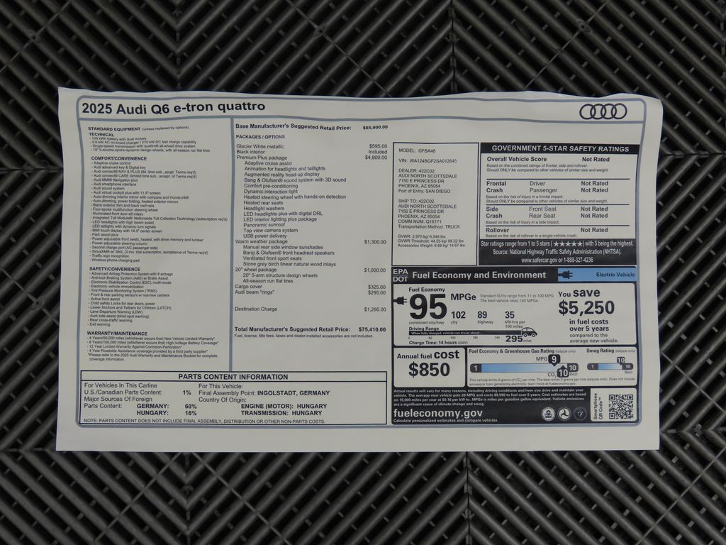 2025 Audi Q6 e-tron Premium 9