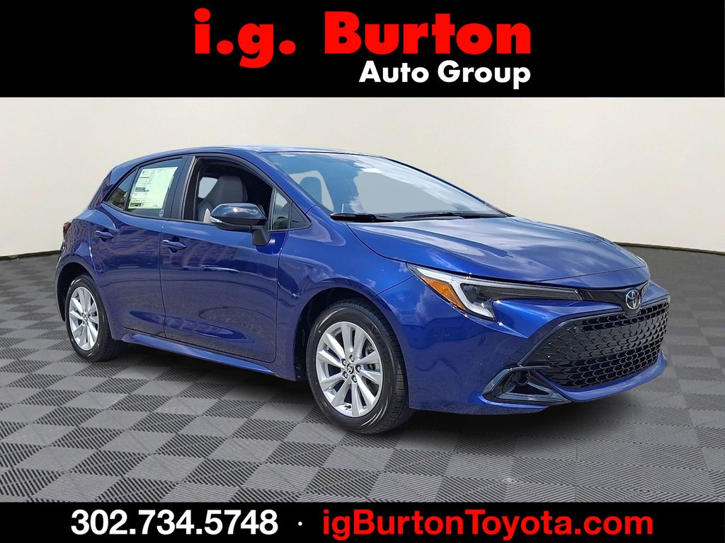 Blue 2026 Toyota Corolla Hatchback Hatchback Front-Wheel Drive Continuously Variable Transmission
