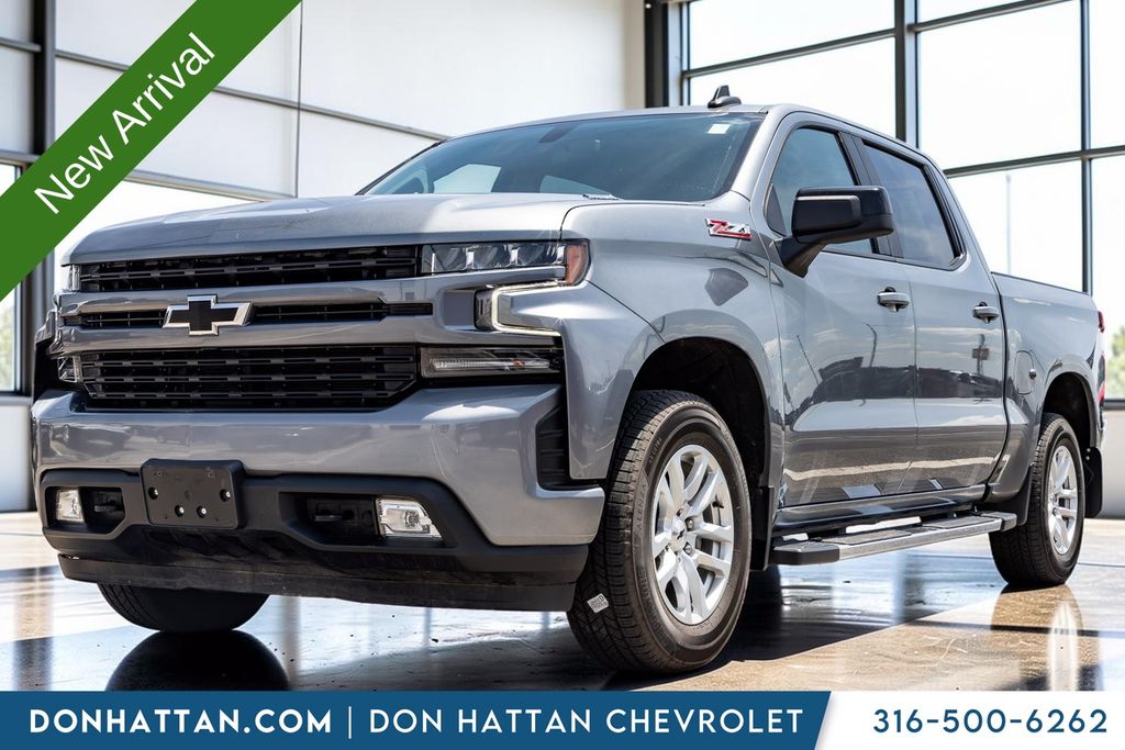 Gray (Satin Steel Metallic) 2021 Chevrolet Silverado 1500 Pickup Truck Four-Wheel Drive Automatic
