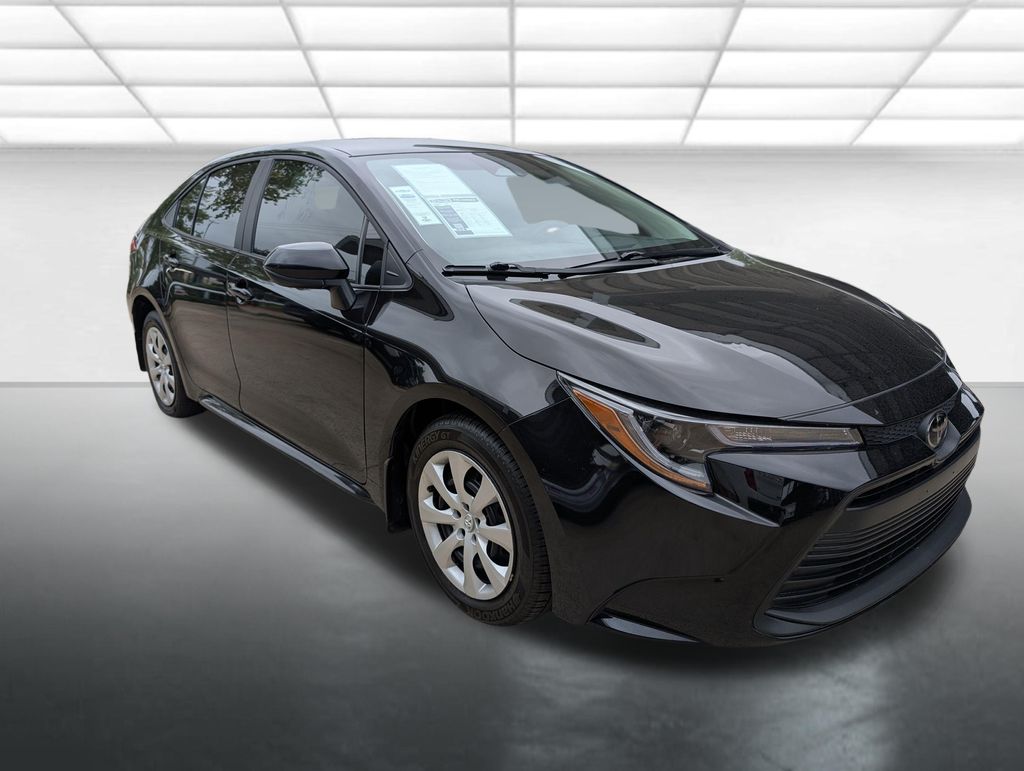 Midnight Black Metallic 2025 Toyota Corolla LE FWD Sedan Front-Wheel Drive Continuously Variable Transmission