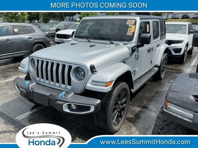Silver Zynith Clearcoat 2023 Jeep Wrangler 4xe Sahara 4WD SUV / Crossover Four-Wheel Drive 8-Speed Automatic