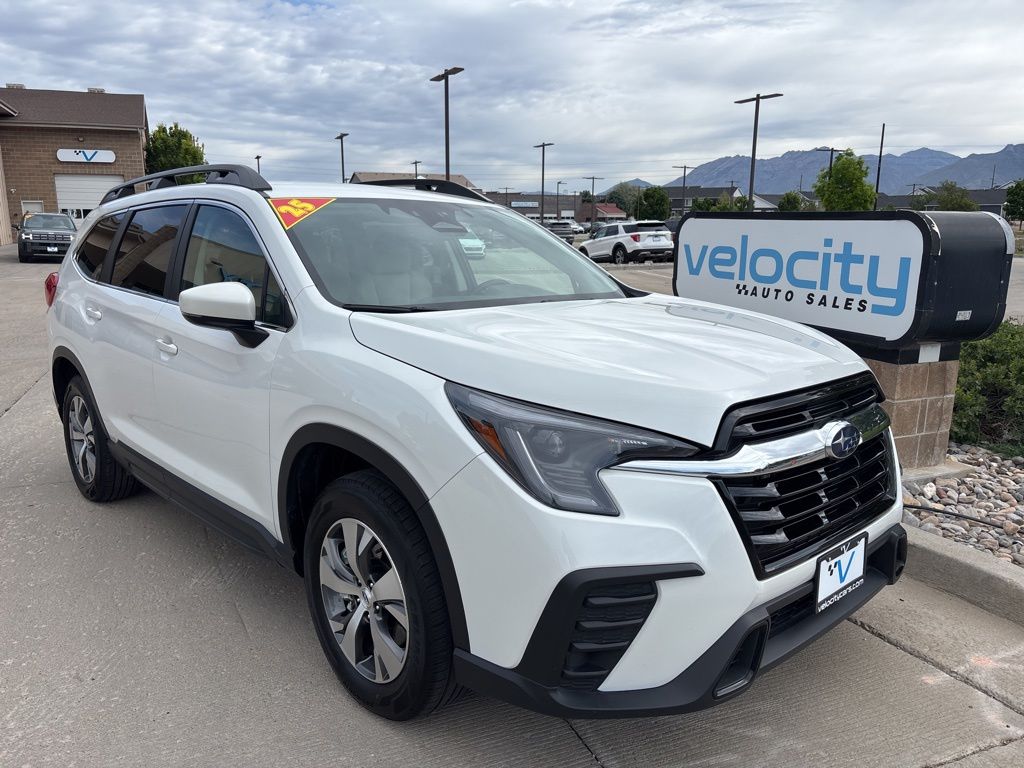 Crystal White Pearl 2025 Subaru Ascent Premium 7-Passenger AWD SUV / Crossover All-Wheel Drive Continuously Variable Transmission