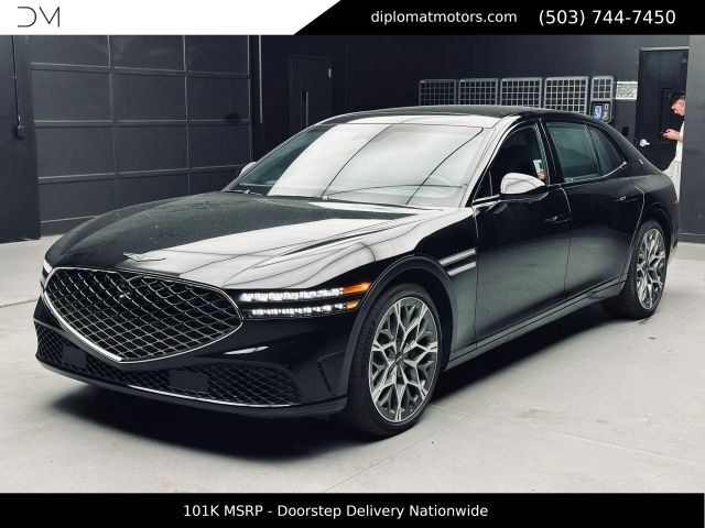 Maui Black 2025 Genesis G90 Sedan All-Wheel Drive 8-Speed Automatic