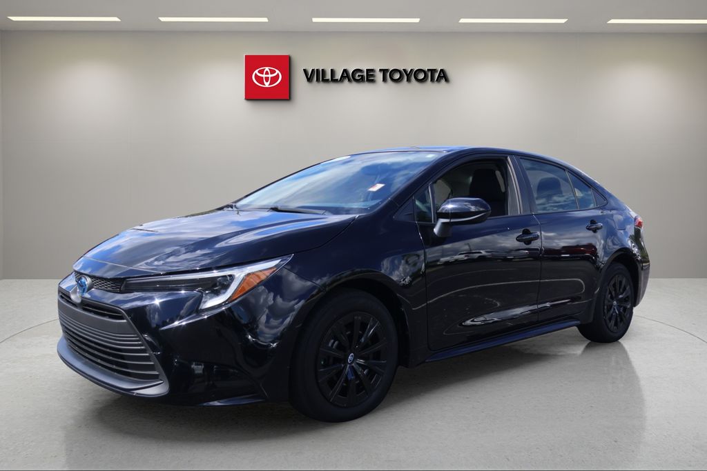 Midnight Black Metallic 2024 Toyota Corolla Hybrid Sedan Front-Wheel Drive Continuously Variable Transmission