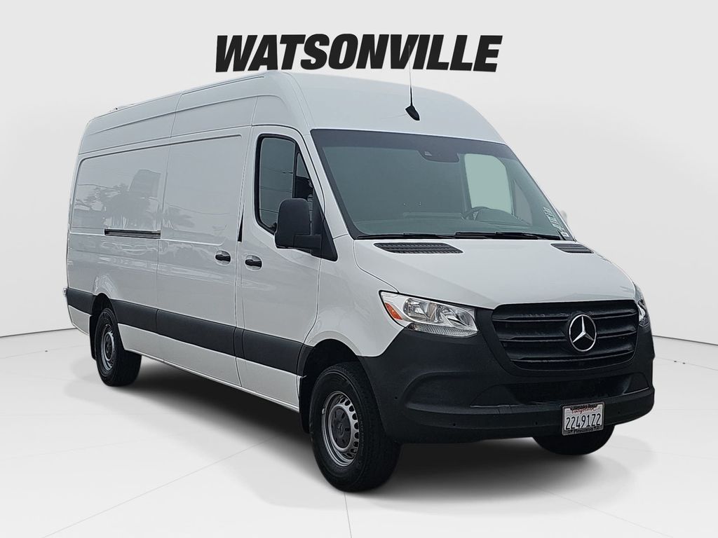 Gray White 2020 Mercedes-Benz Sprinter Cargo Van 4X2 9-Speed Automatic