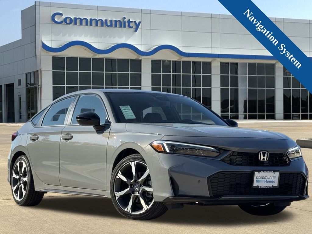 2026 Honda Civic Hybrid Sport Touring Gray at Community Honda