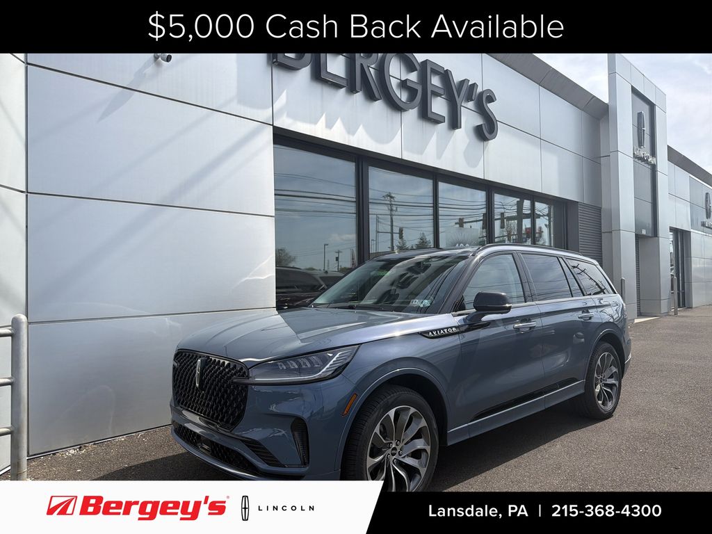 Whisper Blue Metallic Clearcoat 2026 Lincoln Aviator SUV / Crossover All-Wheel Drive Automatic