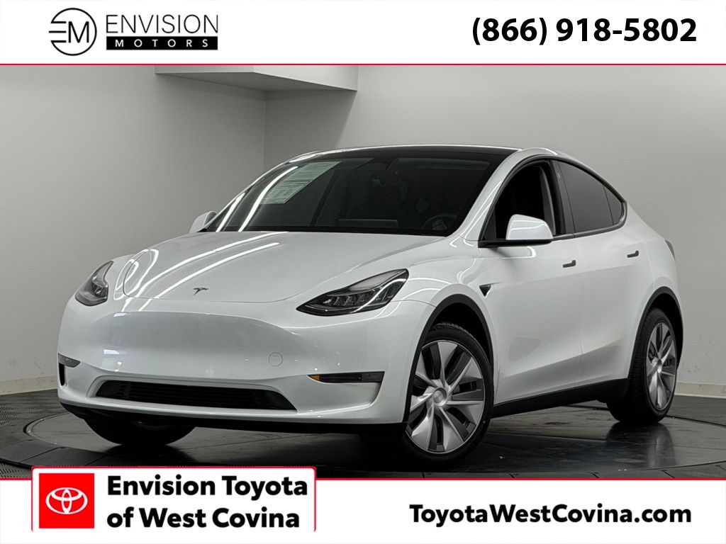 Pearl White Multi-Coat 2023 Tesla Model Y Long Range AWD SUV / Crossover All-Wheel Drive 1-Speed Automatic