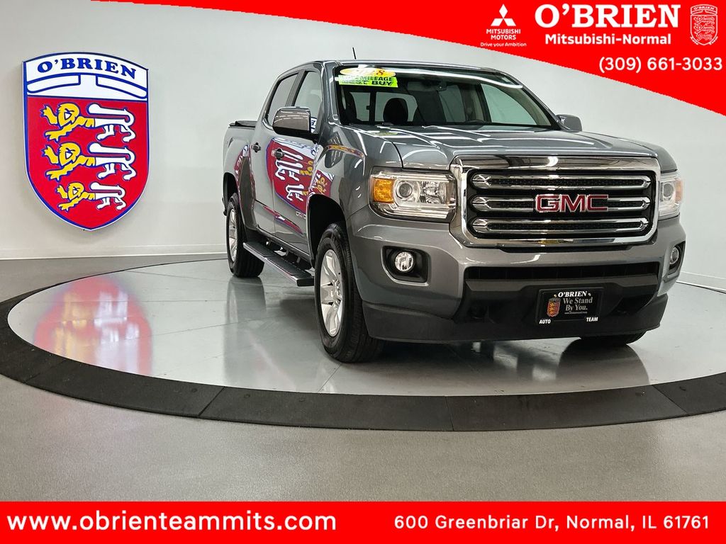 Gray (Satin Steel Metallic) 2018 GMC Canyon Pickup Truck Four-Wheel Drive 8-Speed Automatic