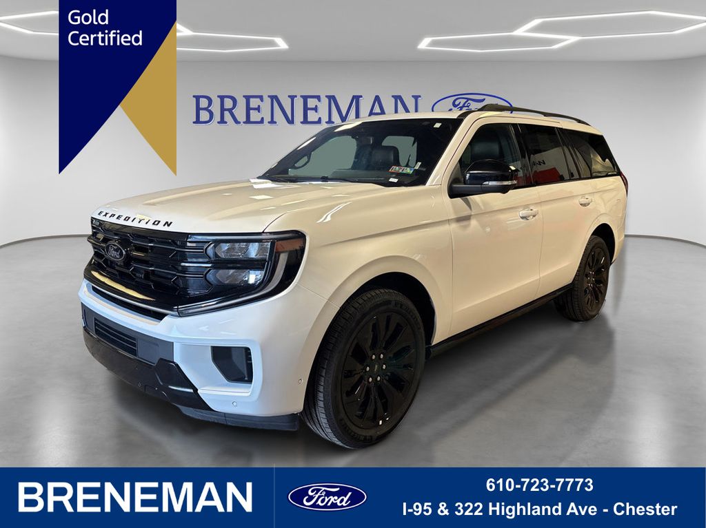 White Metallic 2025 Ford Expedition Platinum 4WD SUV / Crossover Four-Wheel Drive Automatic
