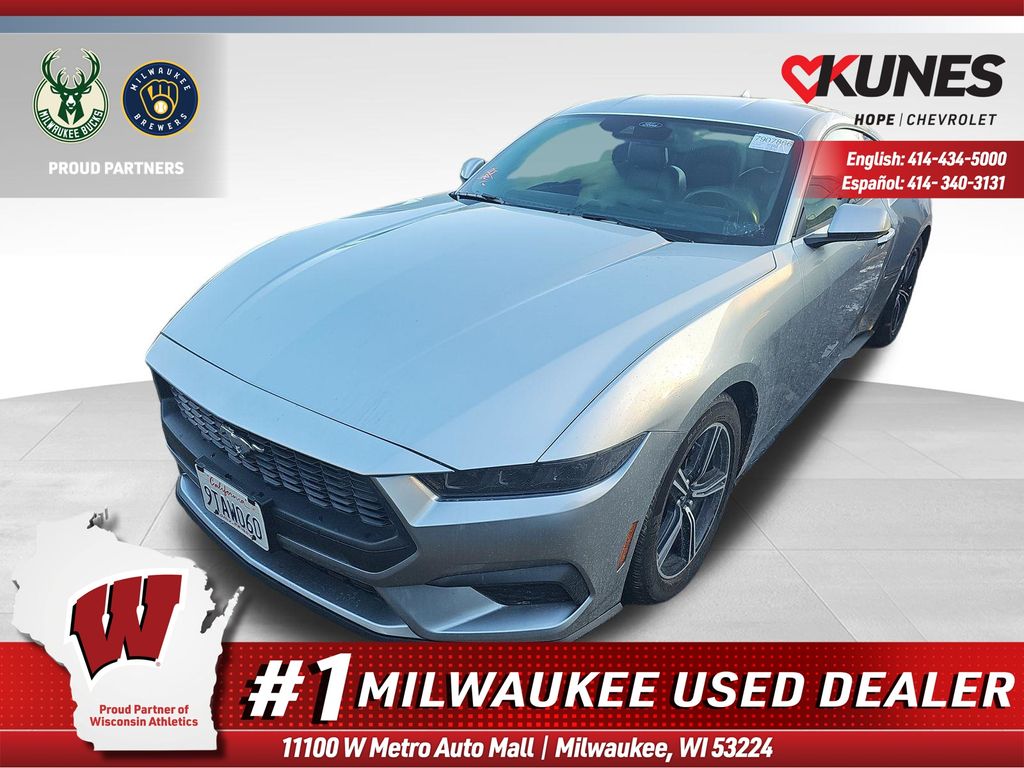 Silver Metallic 2025 Ford Mustang EcoBoost Premium Fastback RWD Coupe Rear-Wheel Drive Automatic