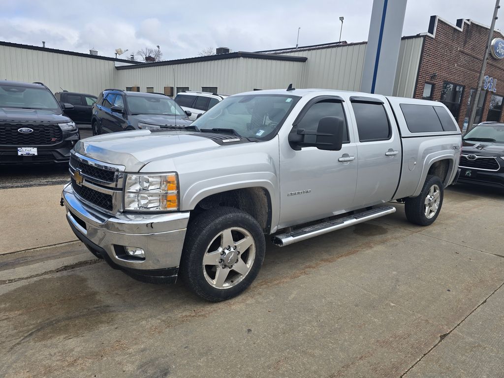 Silver Ice Metallic 2012 Chevrolet Silverado 2500HD LTZ Crew Cab 4WD Pickup Truck Four-Wheel Drive 6-Speed Automatic