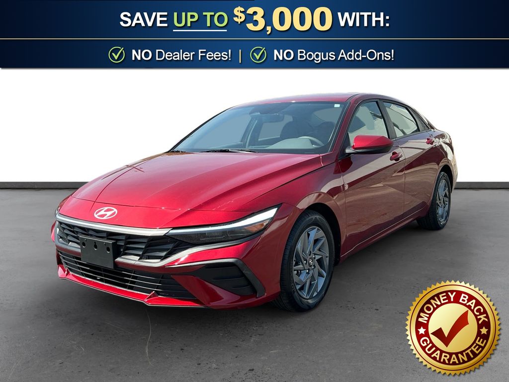 Ultimate Red 2024 Hyundai Elantra SEL FWD Sedan Front-Wheel Drive Continuously Variable Transmission