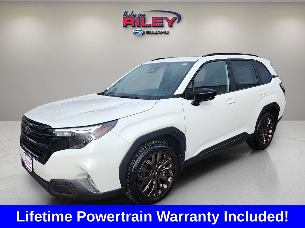 Crystal White Pearl 2026 Subaru Forester Sport Crossover AWD SUV / Crossover All-Wheel Drive Continuously Variable Transmission