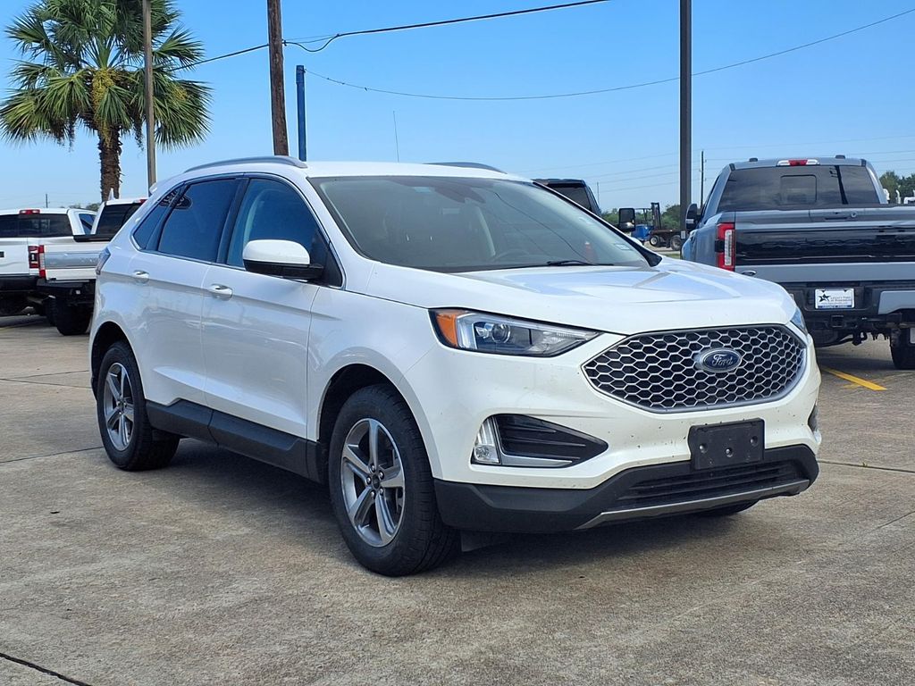 2024 Ford Edge SEL White at North Houston Mitsubishi