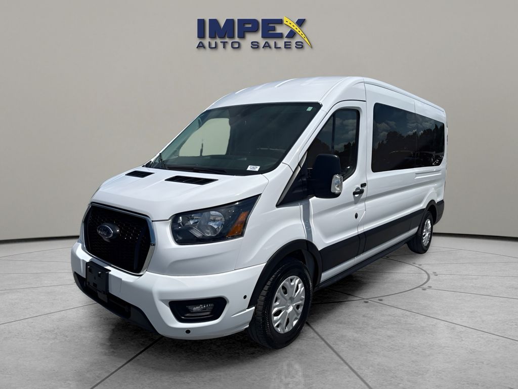 Oxford White 2025 Ford Transit Passenger Van Rear-Wheel Drive