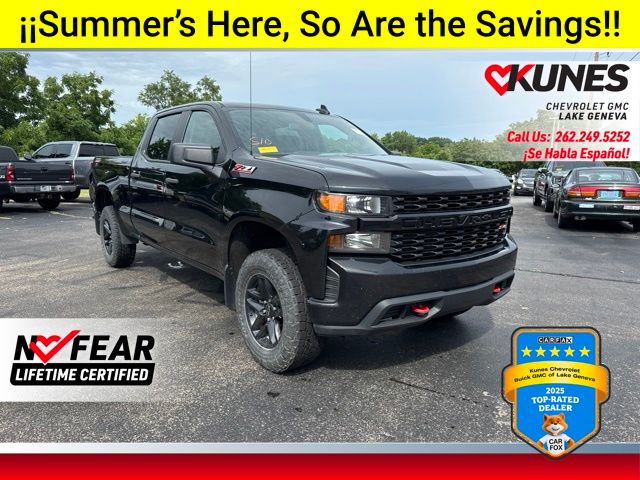 Black 2021 Chevrolet Silverado 1500 Pickup Truck Four-Wheel Drive 6-Speed Automatic Overdrive