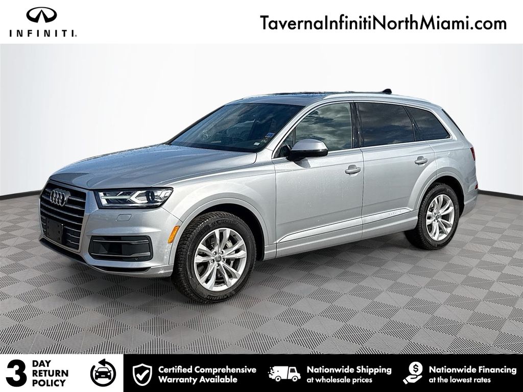 Silver Metallic 2019 Audi Q7 55 TFSI quattro Premium SUV / Crossover All-Wheel Drive 8-Speed Automatic
