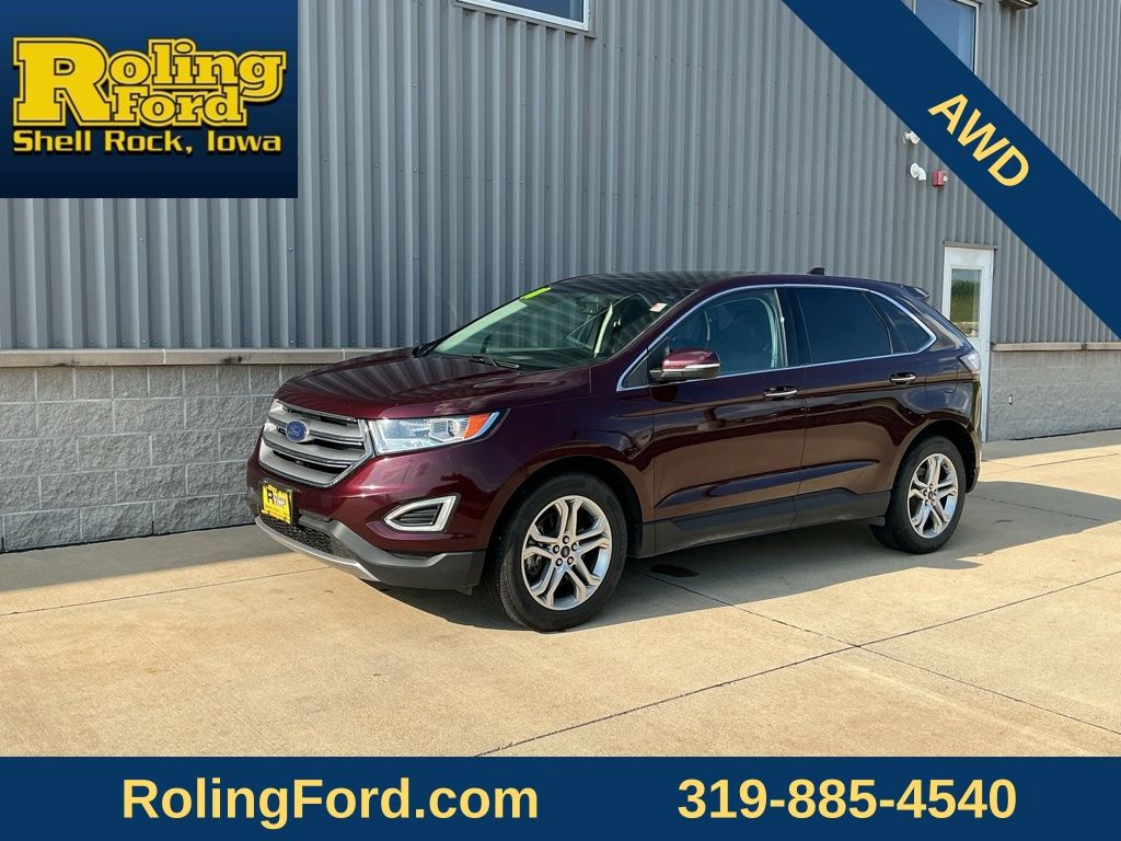 Red (Burgundy) 2018 Ford Edge SUV / Crossover All-Wheel Drive 6-Speed Automatic