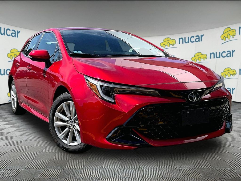Red 2025 Toyota Corolla Hatchback Hatchback Front-Wheel Drive Continuously Variable Transmission
