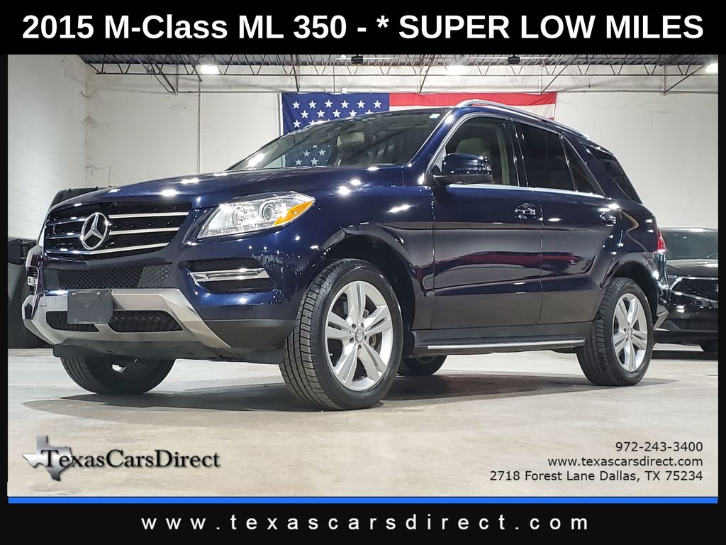 Lunar Blue Metallic 2015 Mercedes-Benz M-Class SUV / Crossover All-Wheel Drive 7-Speed Automatic
