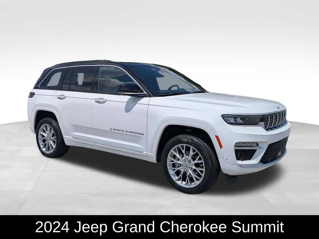 Bright White Clearcoat 2024 Jeep Grand Cherokee SUV / Crossover Four-Wheel Drive 8-Speed Automatic