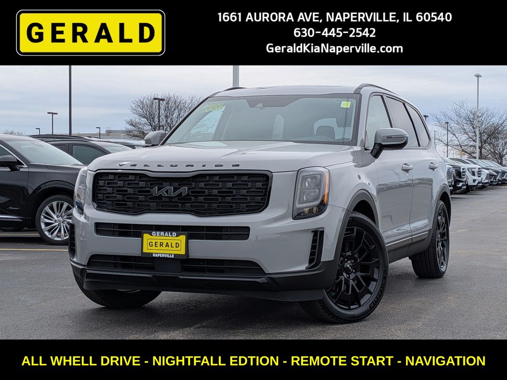 Wolf Gray 2022 Kia Telluride EX AWD SUV / Crossover All-Wheel Drive 8-Speed Automatic