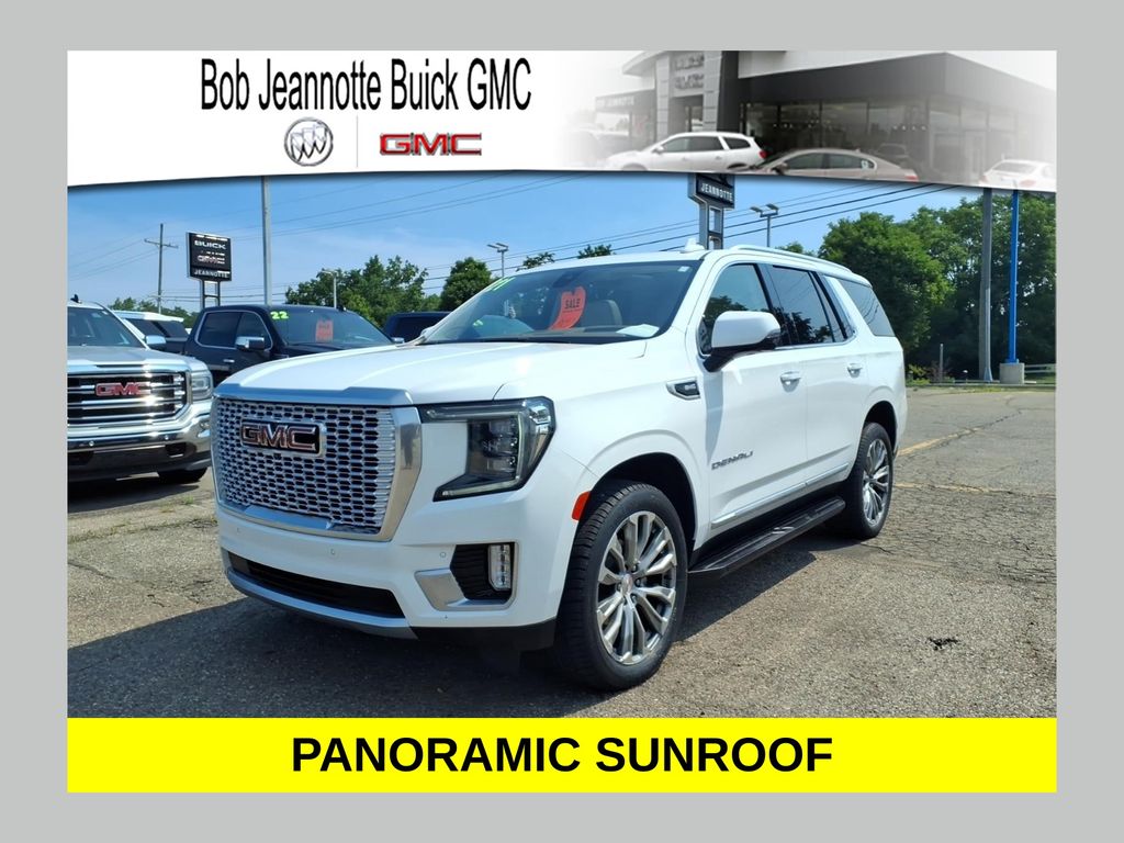 Summit White 2021 GMC Yukon SUV / Crossover Four-Wheel Drive