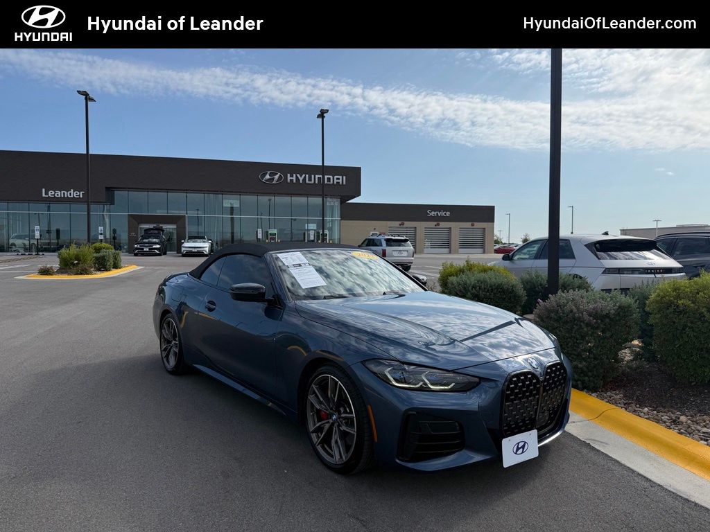 Blue Metallic 2022 BMW 4 Series Convertible Rear-Wheel Drive 8-Speed Automatic